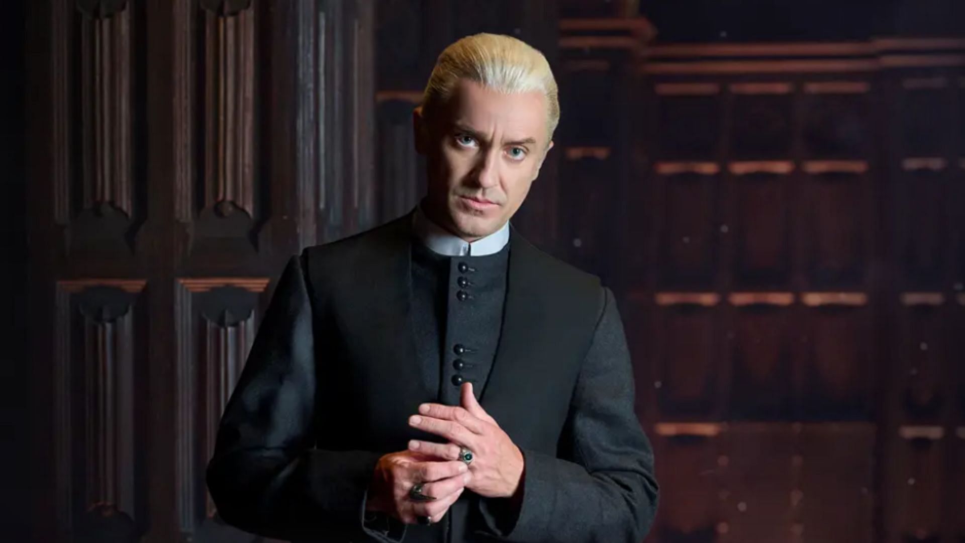 Tom Felton as Draco Malfoy in Harry Potter and the Cursed Child on Broadway (Image via HarryPotterBroadway.com)